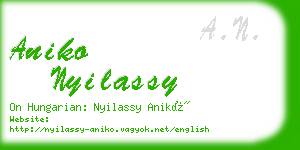 aniko nyilassy business card